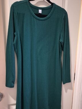 Old Navy Teal Crewneck Dress